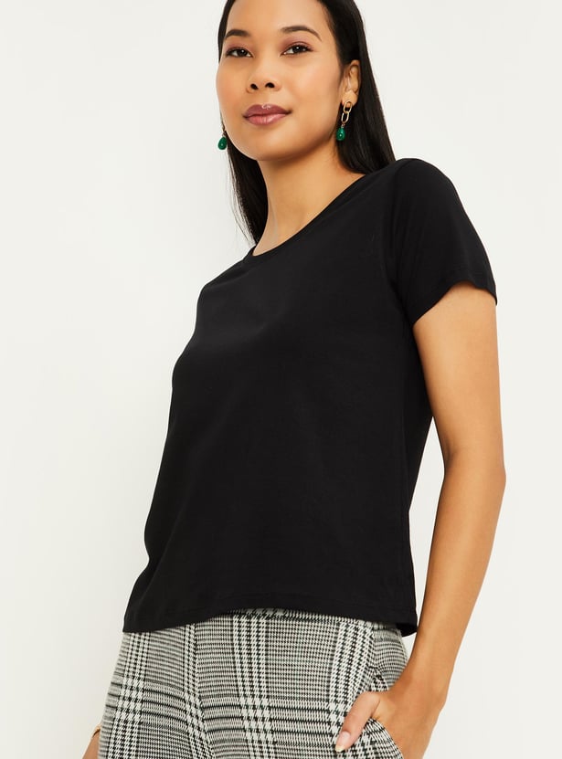 Women Solid T-shirt