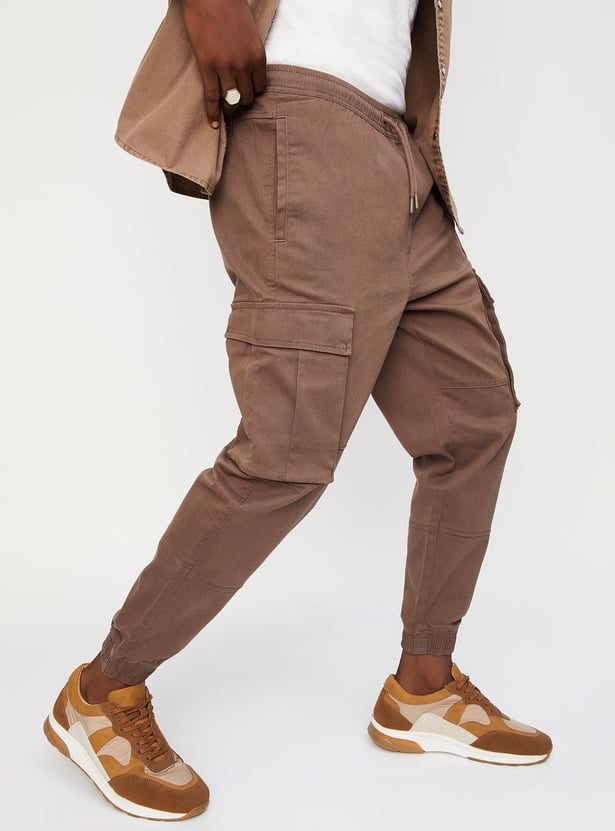 Men Carrot Fit Cargo Joggers