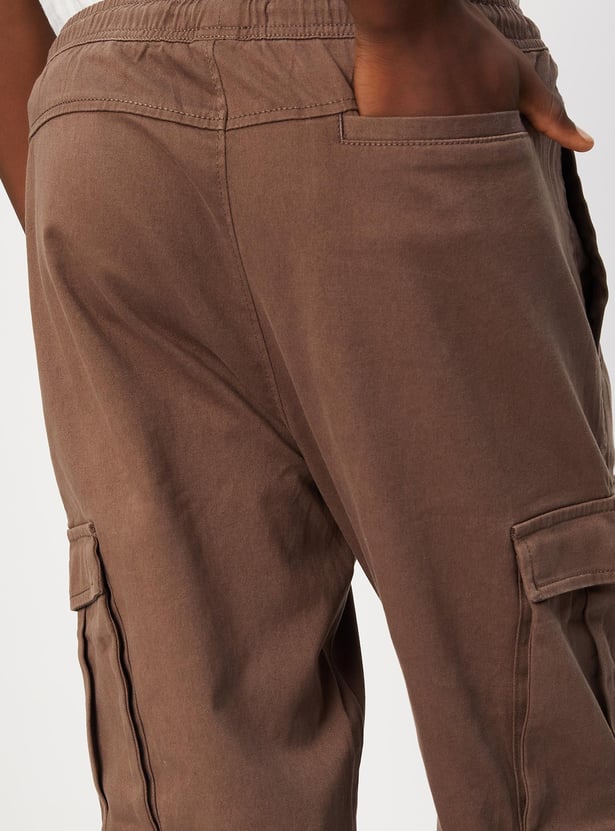 Men Carrot Fit Cargo Joggers