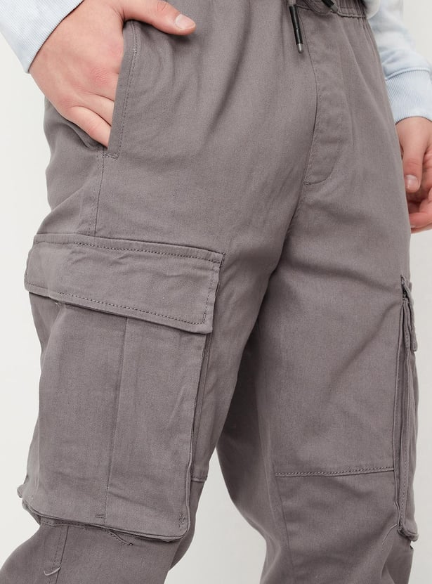 Men Carrot Fit Cargo Joggers