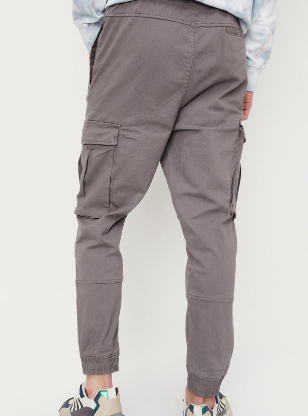 Men Carrot Fit Cargo Joggers