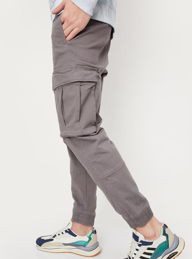 Men Carrot Fit Cargo Joggers