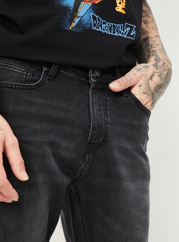 Watchout! Jeans Slim Fit Washed Accent Celana Panjang Pria