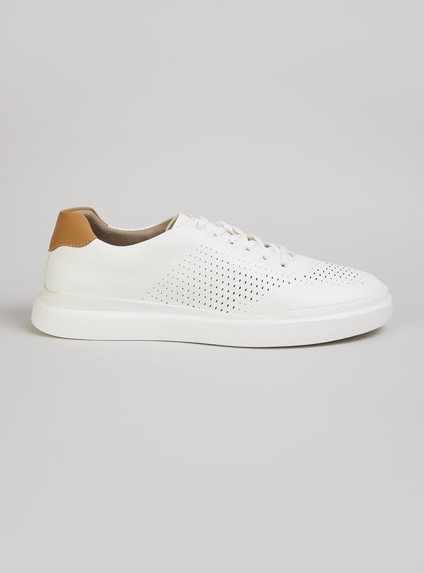 Men Colourblocked Perforated Sneakers