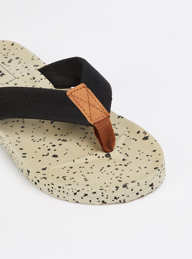 Men Printed V-Strap Slipper