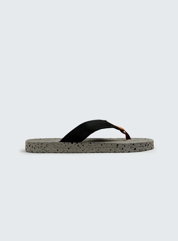 Men Printed V-Strap Slipper