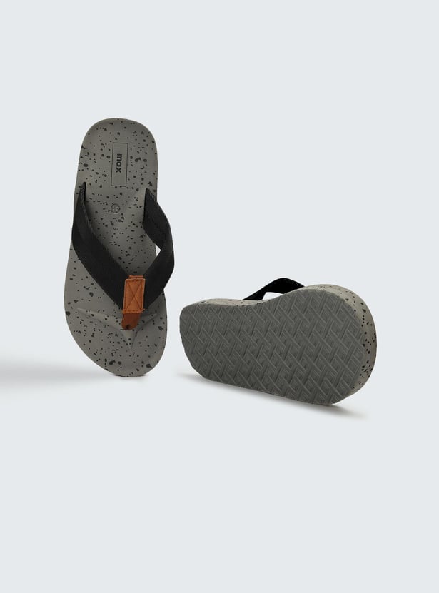 Men Printed V-Strap Slipper