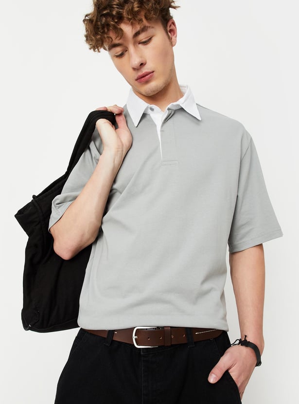 Men Oversized Polo T-shirt