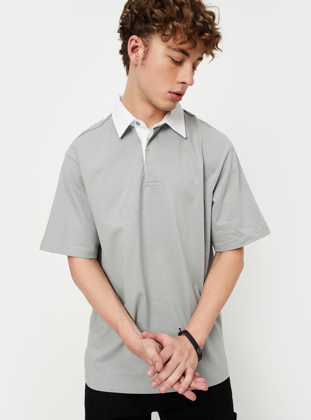 Men Oversized Polo T-shirt