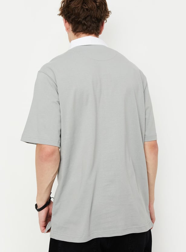 Men Oversized Polo T-shirt