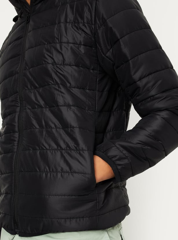 Men Hooded Packable Puffer Jacket