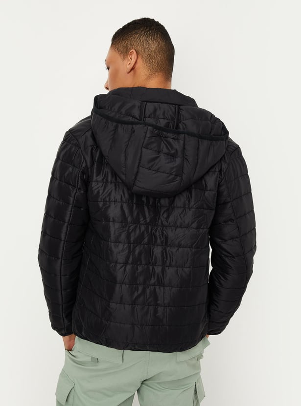 Men Hooded Packable Puffer Jacket