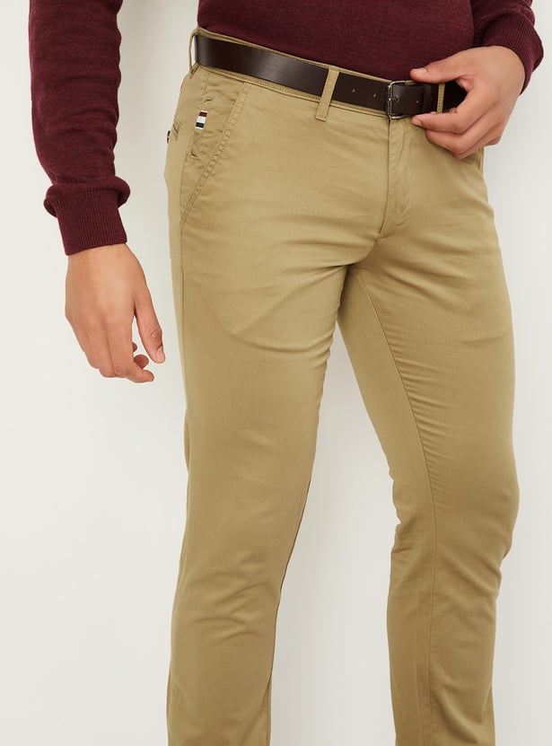 Men Skinny Fit Stretch Chinos