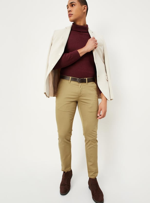 Men Skinny Fit Stretch Chinos
