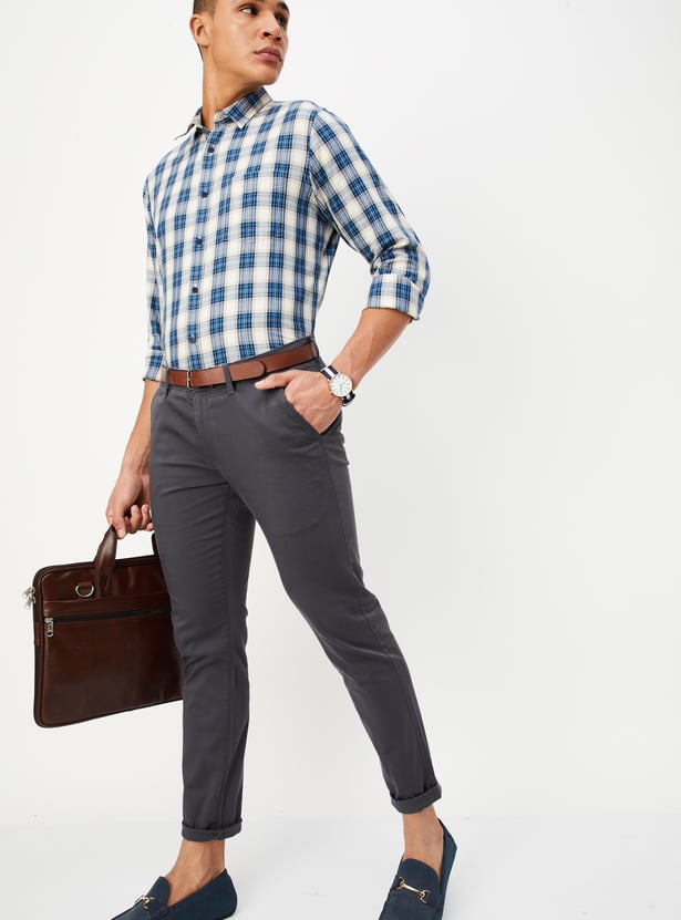 Men Skinny Fit Stretch Chinos