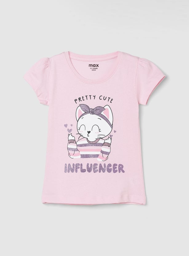 Girls Graphic Printed T-shirt