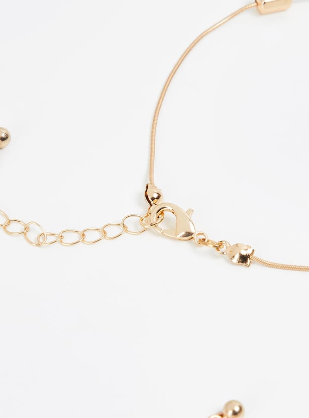 Women Assorted Anklets - Set of 2