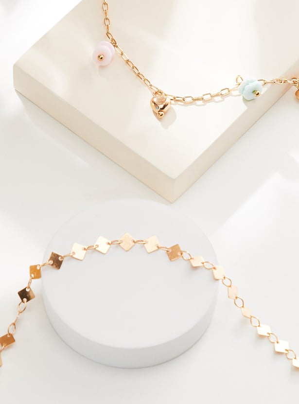 Women Embellished Bracelet - Set of 2