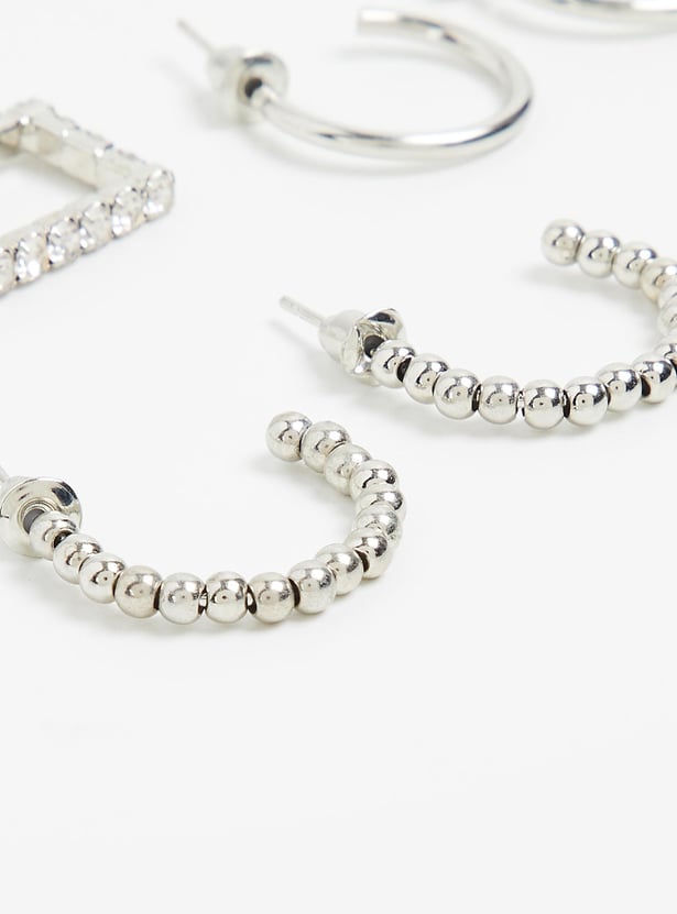 Women Assorted Hoop Earrings - Pack of 3
