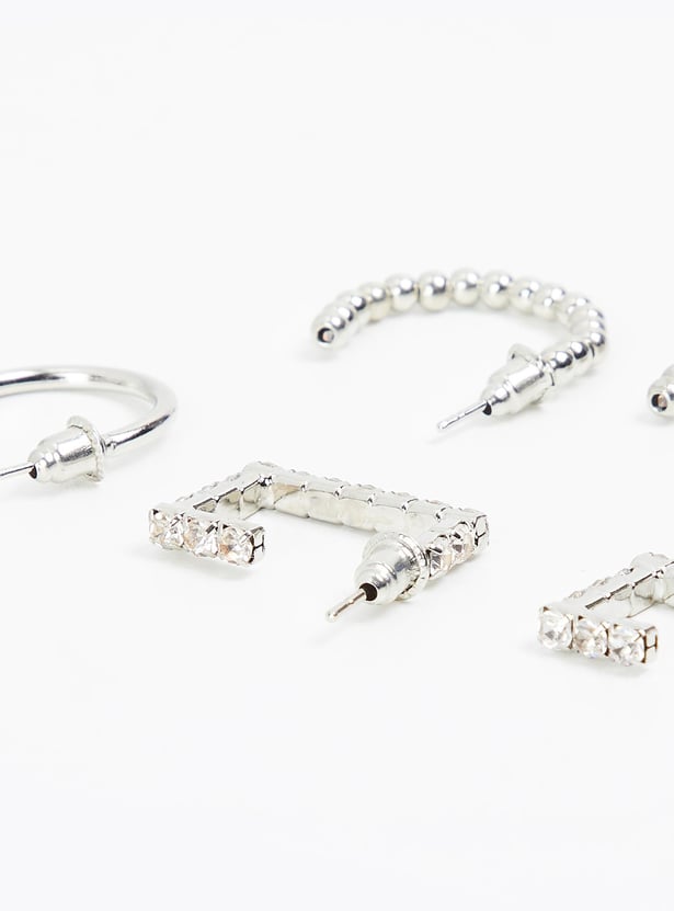 Women Assorted Hoop Earrings - Pack of 3