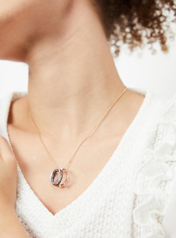 Women Ring Pendant Necklace