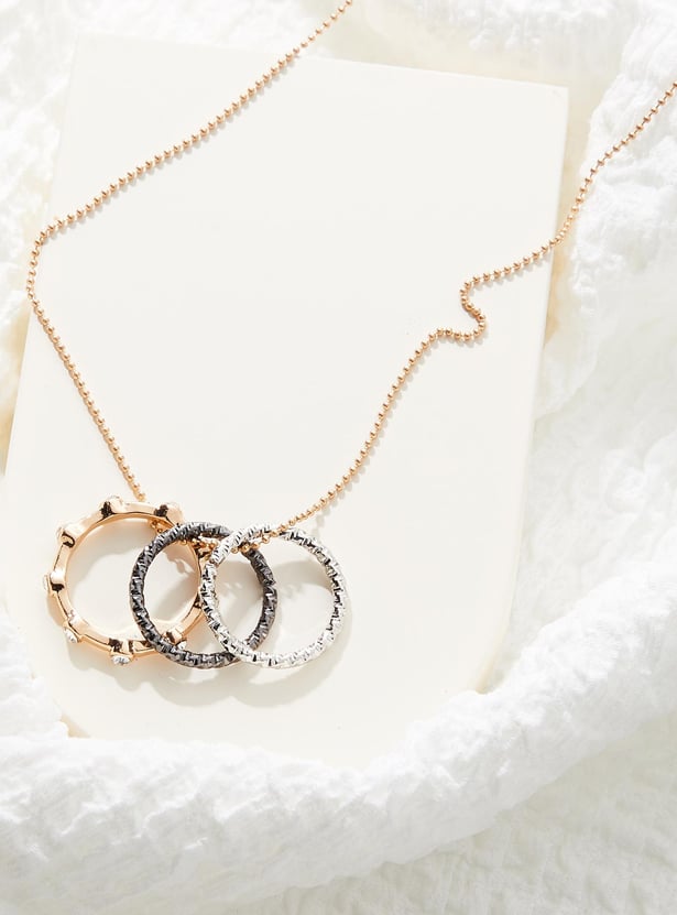 Women Ring Pendant Necklace