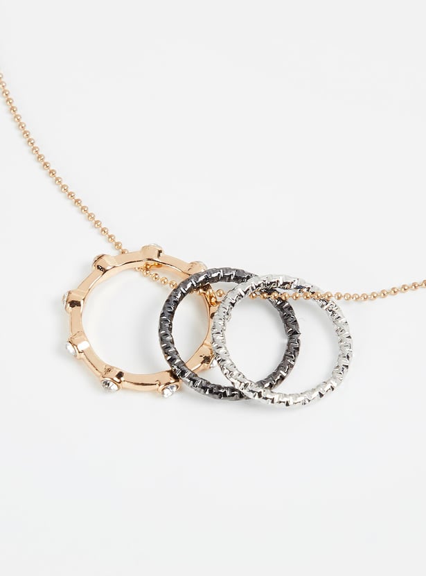 Women Ring Pendant Necklace