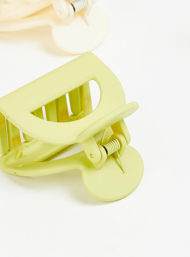 Women Solid Claw Clips - Pack of 3