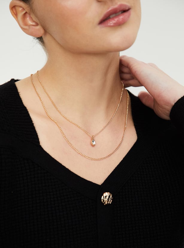 Women Layered Pendant Necklace