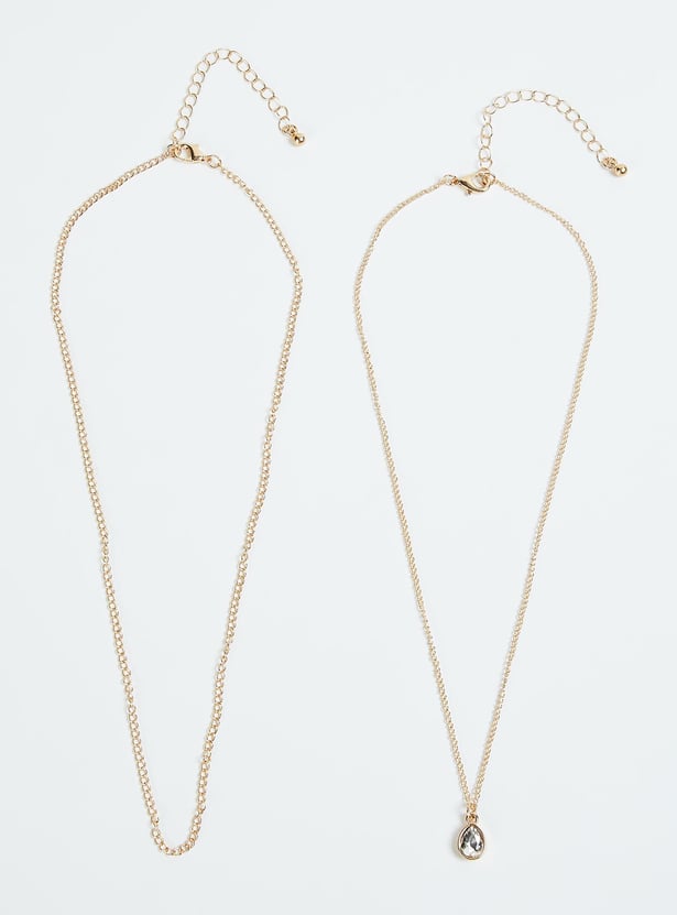 Women Layered Pendant Necklace