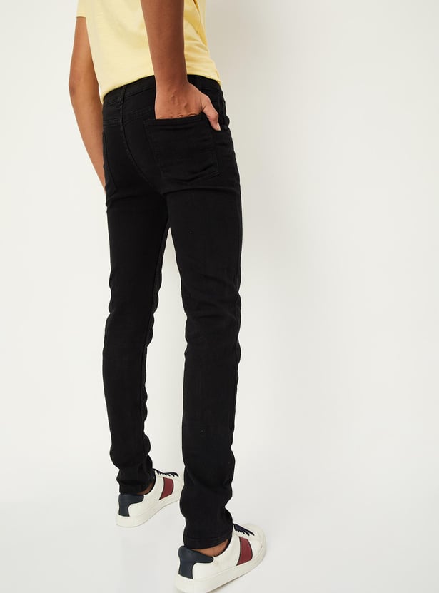 Boys Slim Fit Washed Jeans