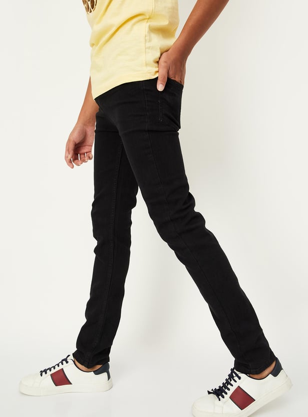 Boys Slim Fit Washed Jeans