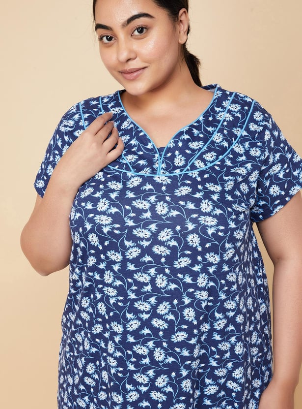 Women Floral Printed Nightgown