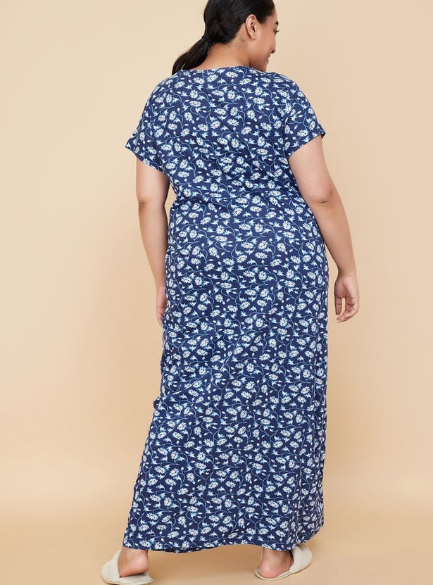 Women Floral Printed Nightgown