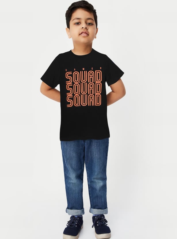 Enzo premium boys typo graphic printed t-shirt