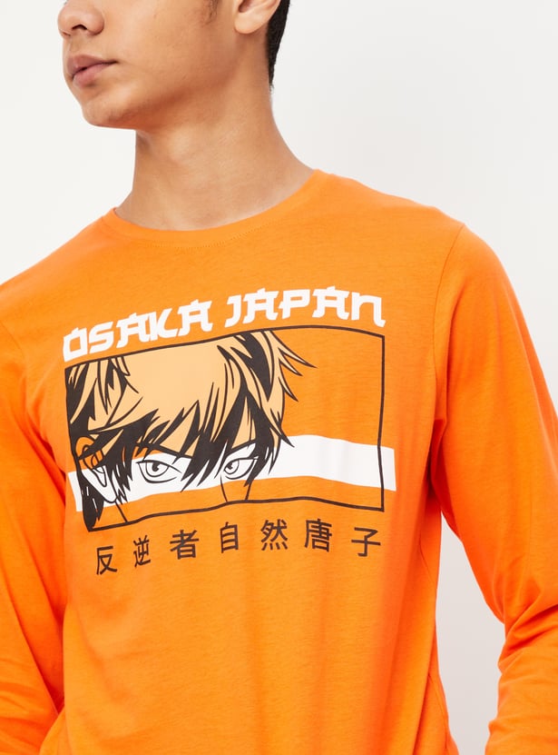 Boys Anime Graphic Printed T-shirt