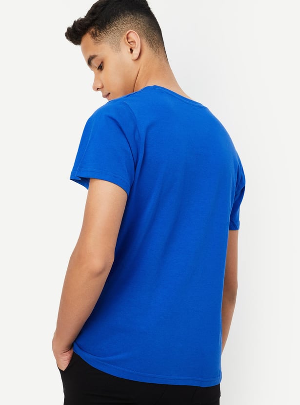 Boys Typographic Printed T-shirt