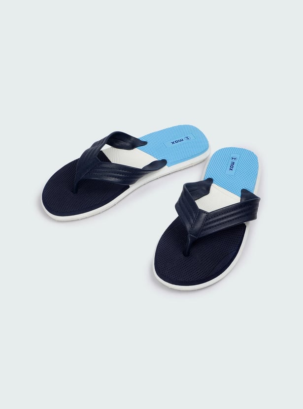Men Colourblocked Flip Flops