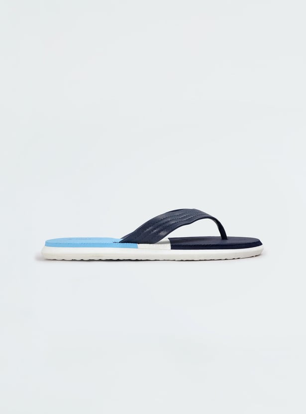 Men Colourblocked Flip Flops