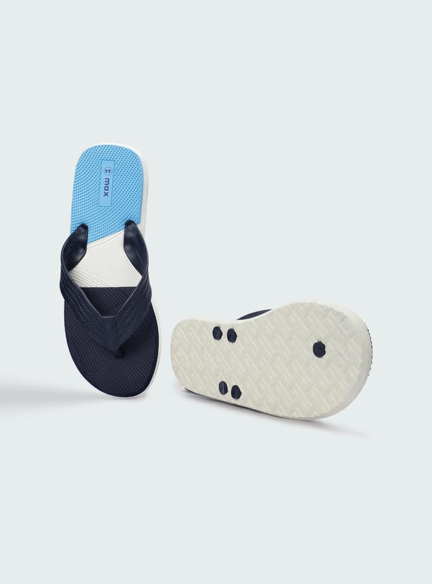 Men Colourblocked Flip Flops