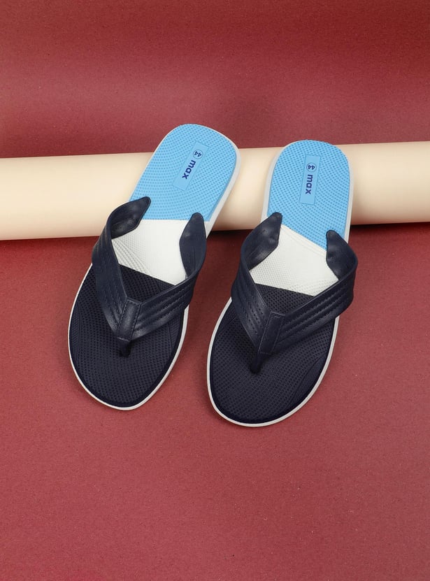 Men Colourblocked Flip Flops