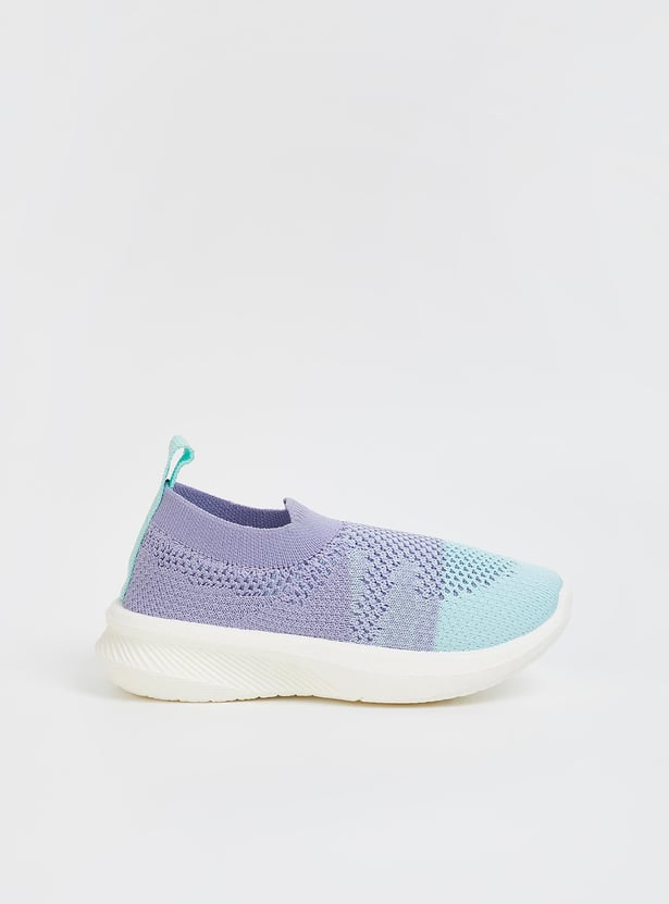 Girls Mesh Knit Slip-On Sports Shoes