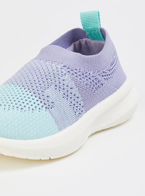 Girls Mesh Knit Slip-On Sports Shoes