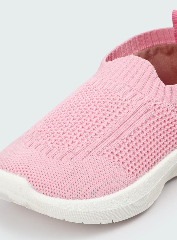 Girls Mesh Knit Slip-On Sports Shoes