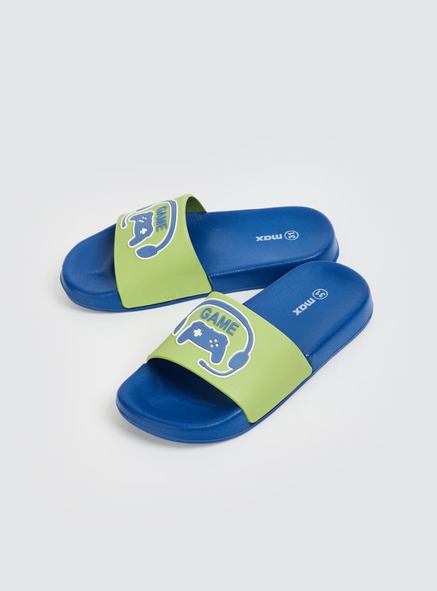 Boys Colourblocked 3D Detailed Sliders