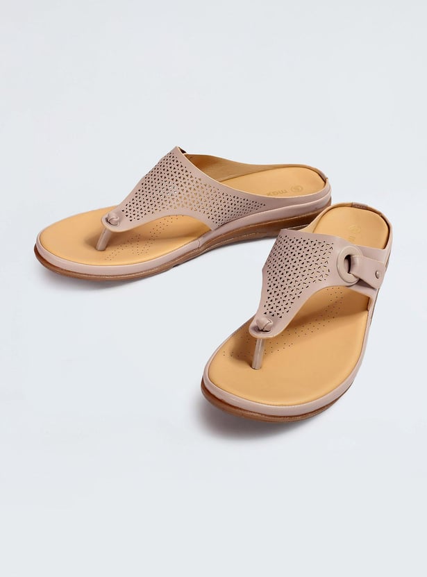 Women Laser-Cut Comfort Sandals