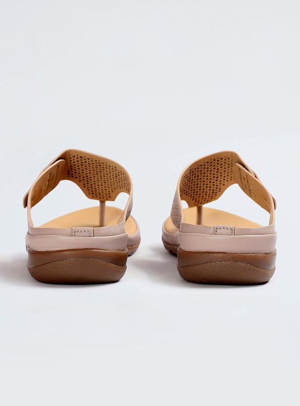 Women Laser-Cut Comfort Sandals