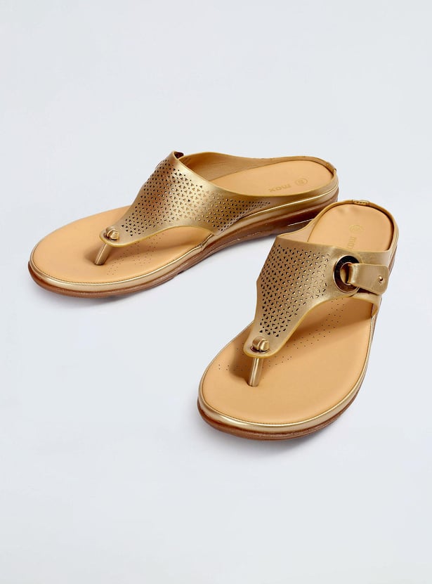 Women Laser-Cut Comfort Sandals