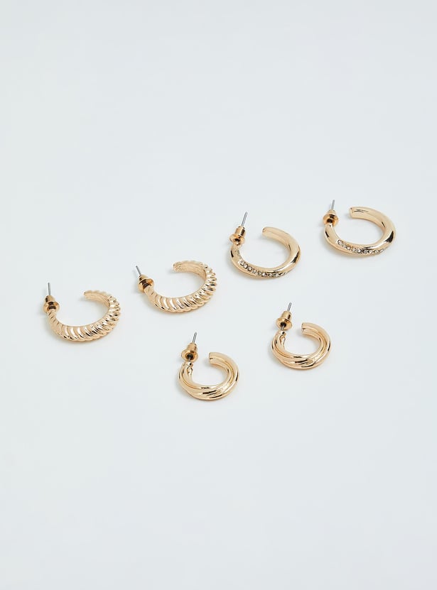 Women Assorted Hoop Earrings - Pack of 3