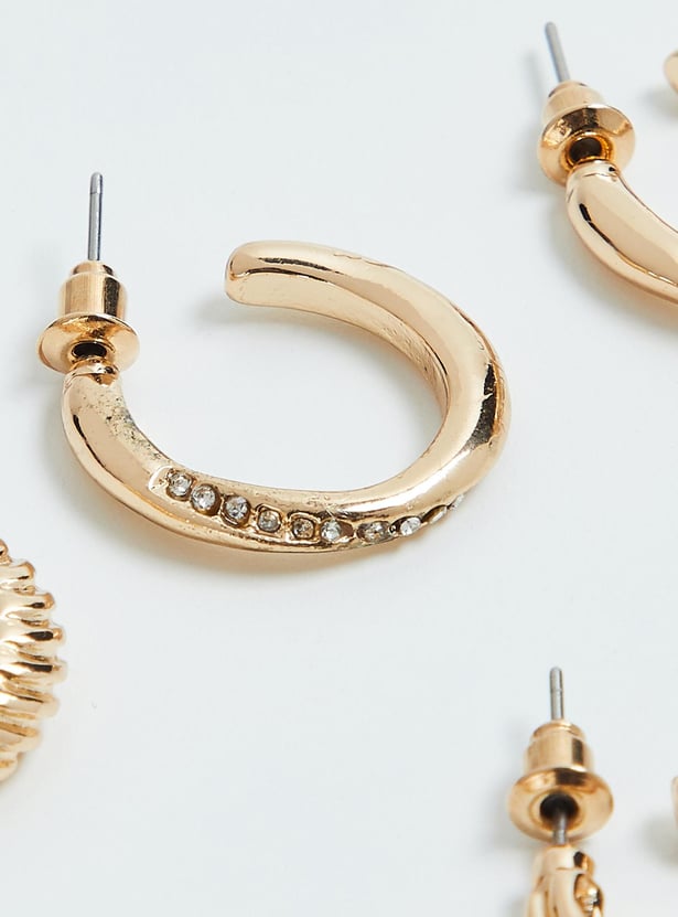 Women Assorted Hoop Earrings - Pack of 3